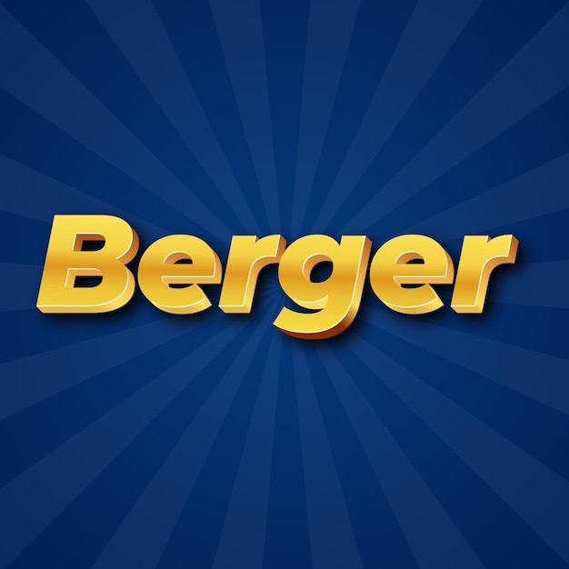 Текстовый эффект Berger Золотой JPG привлекательный фон, открытка, фото, конфетти