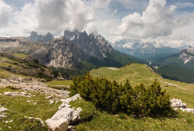 bergketen in de 16e Dolomieten in Italië