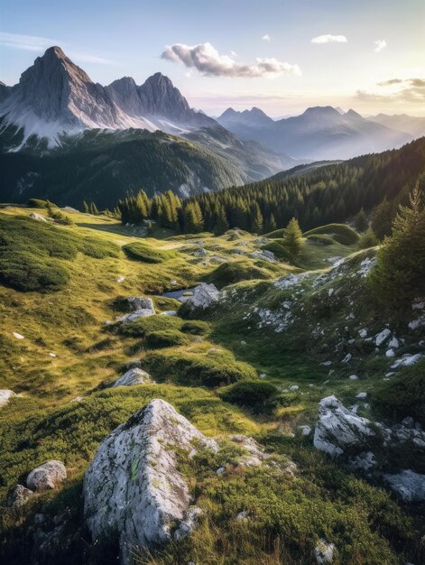 Berglandschap Generatieve AI