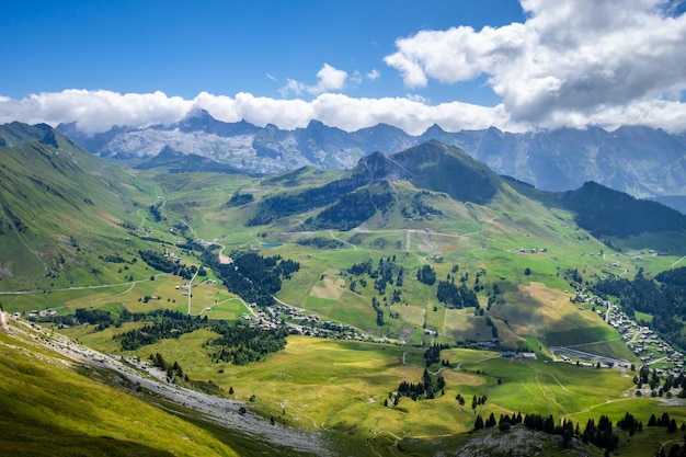 Berglandschap in de GrandBornand Hautesavoie Frankrijk