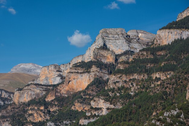 Berglandschap in het nationale park van Ordesa, de Pyreneeën, Huesca Spanje.