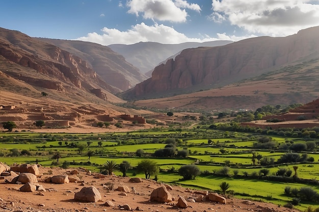 Berglandschap in het noorden van Afrika Marokko