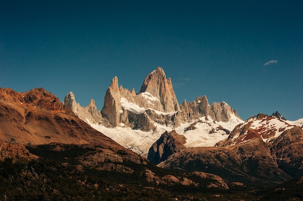 Berglandschap met Mt Fitz Roy en Laguna de Los Tres in Los Glaciares National Park, Patagonië, Argentinië, Zuid-Amerika.