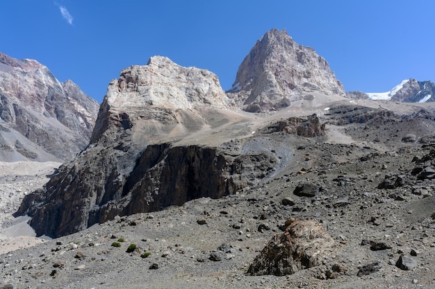 Foto berglandschap van de fanbergen