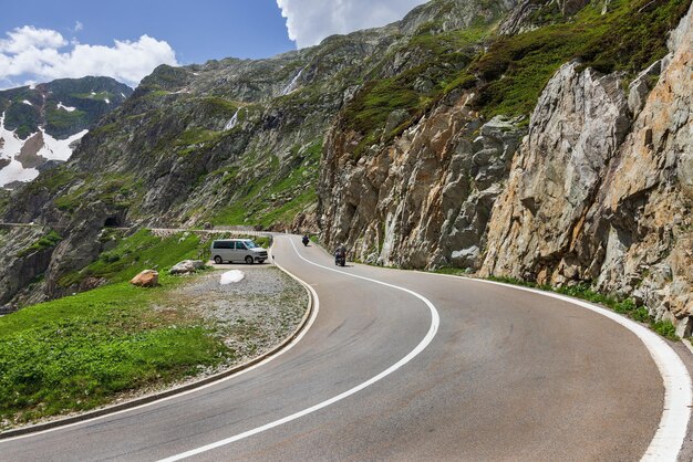 Berglandschap van Sustenpass in de Zwitserse Alpen