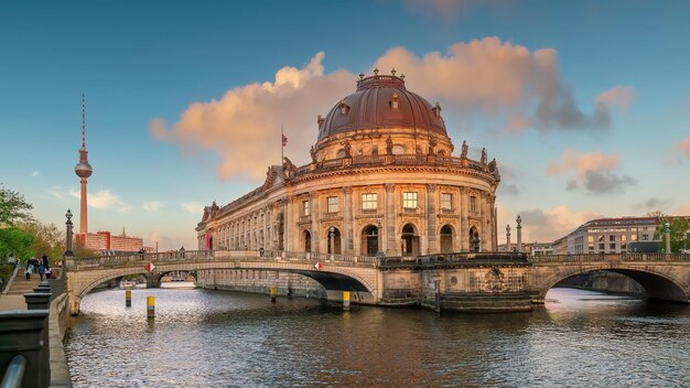 Photo berlin downtown city skyline cityscape of germany