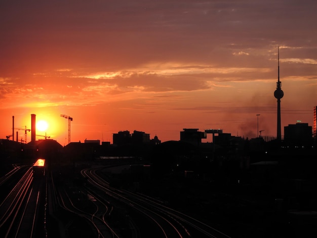 Photo berlin sunset