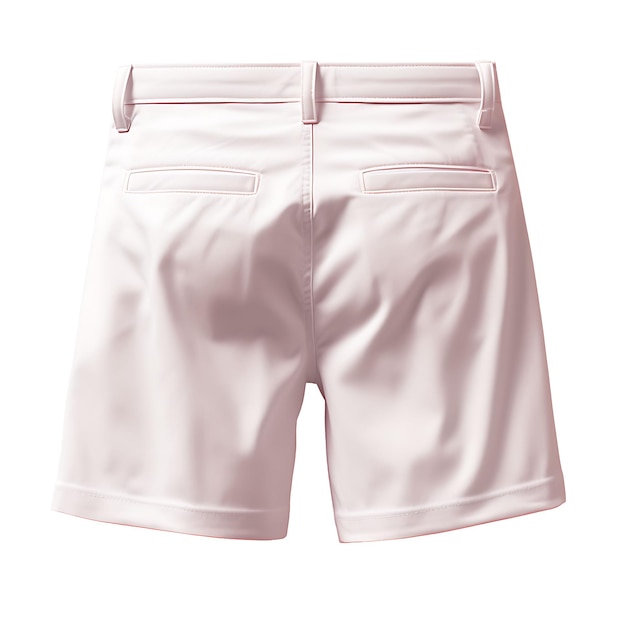 Bermuda Shorts Made of Linen Blend Fabric With a Knee Length Fashions Clothers on Clean Background