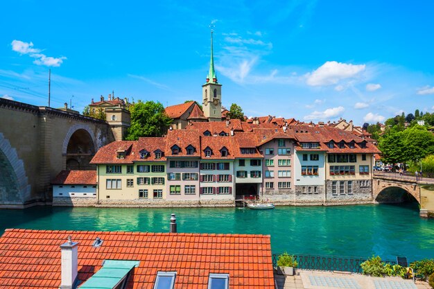 Bern luchtfoto panoramisch uitzicht zwitserland