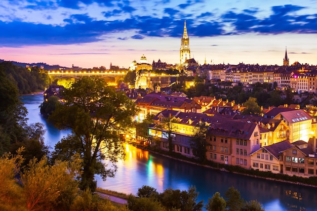 Bern luchtfoto panoramisch uitzicht zwitserland