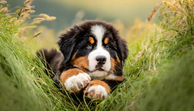 Bernese mountain dog puppy