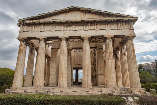 Beroemd Hefaisteion-monument in Griekse Agora Athene