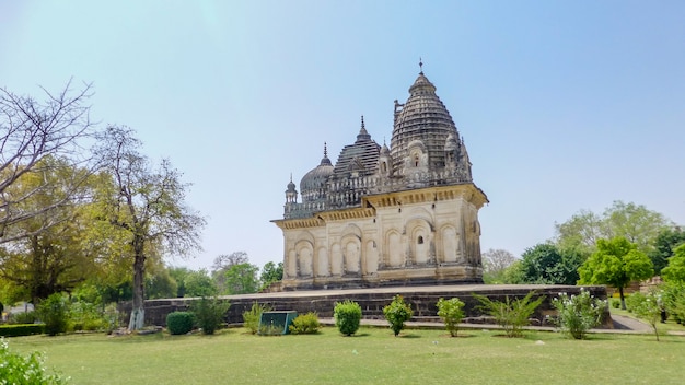 Beroemde Indiase Madhya Pradesh toeristische bezienswaardigheid - Kandariya Mahadev tempel, Khajuraho, India