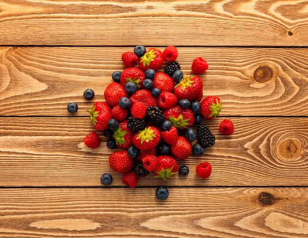 Berries on Wooden.