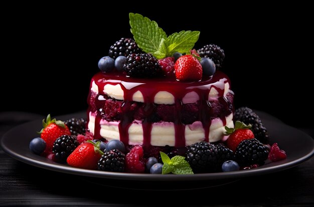 Photo berry dessert