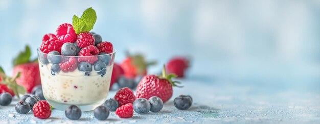 Berry Parfait in glas