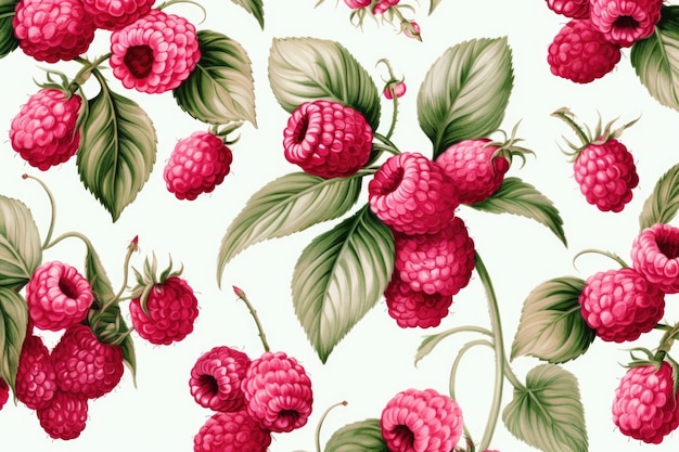 Berry pattern on light background