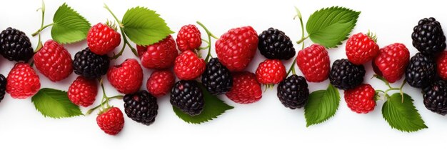 Berry pattern on white background