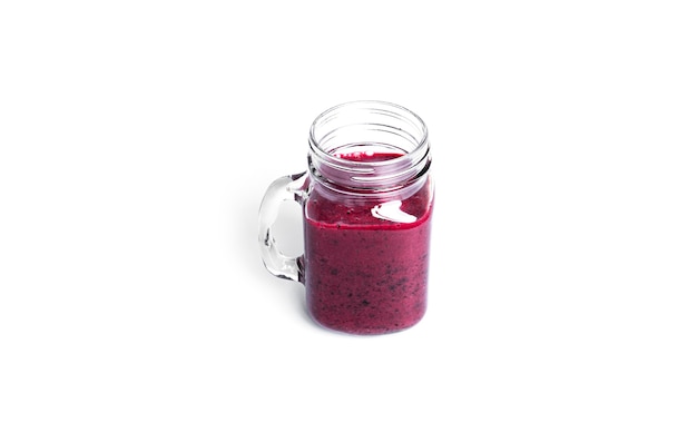 Berry smothie isolated. Fruit smoothie.