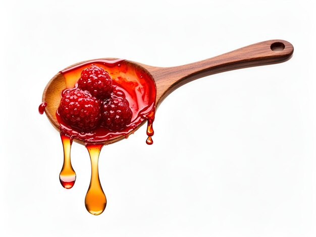 Photo berry syrup spoon