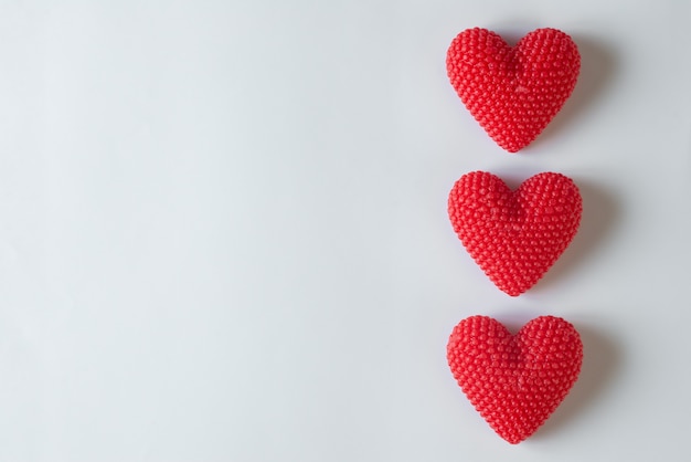 Berry Textured Hearts For Valentine's Day