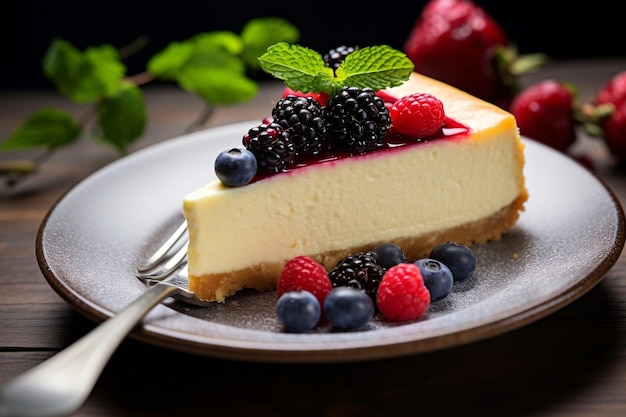 Berrylicious Cheesecake A Tempting Delight Generative AI