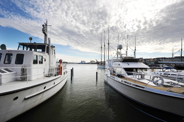 berth Marina in the centre of Helsinki, Finland