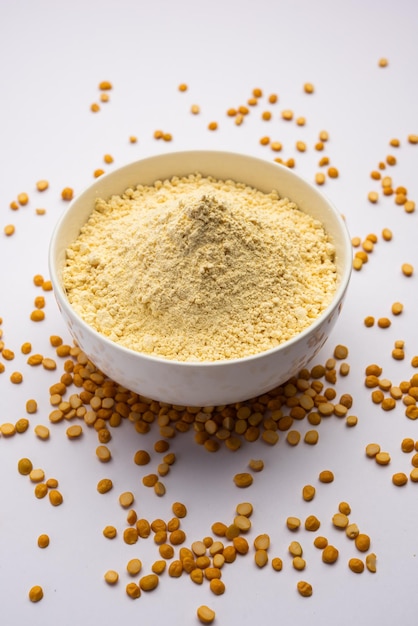 Besan Gram Flour or chickpea flour is a powder made from ground chickpea known as Bengal gram