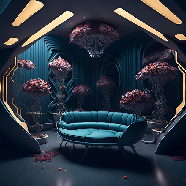 Photo best classic interior design furniture generative ai