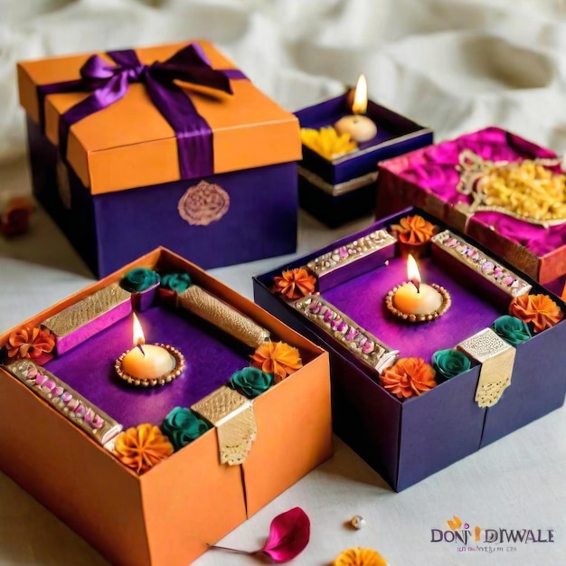 Photo best diwali gifts happy diwali celebration background