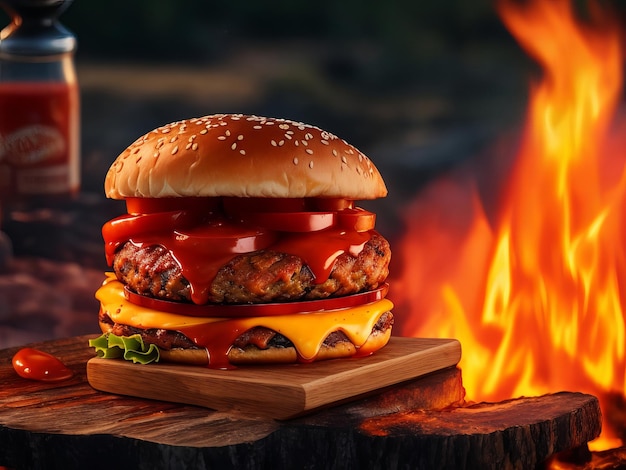 Лучшие фотографии горячих и пряных гамбургеров удовлетворят вашу тягу Генеративный искусственный интеллект