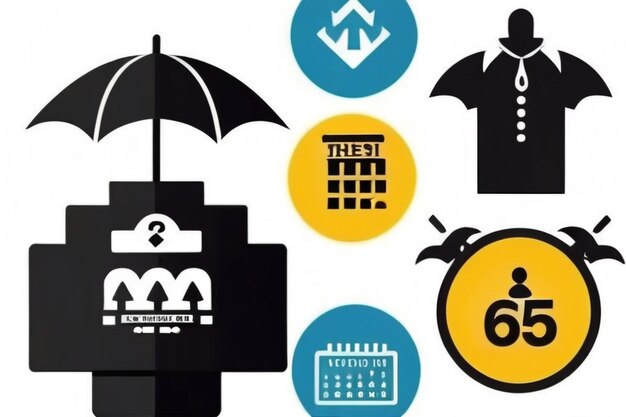 Photo best icon best vector icons set cyber monday calendar umbrella winners podium