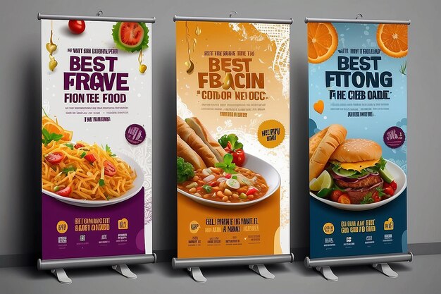 Photo best offer fsat food web banner design templet