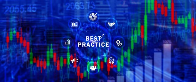 Best Practice concept Business Technology Internet en netwerk concept Best practice Manager coach leiderschapsplan om best practice methode toe te passen