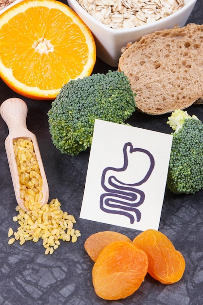 Foto i migliori prodotti e ingredienti per problemi gastrici fonte di vitamine e fibre alimentari