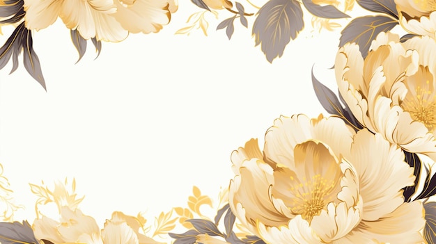 Photo best rose golden floral background design vector image ai generated art