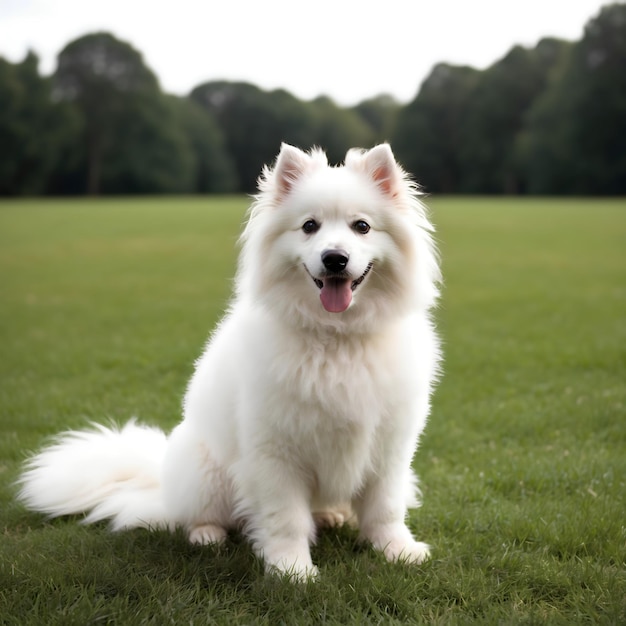 Photo best white fluffy dog photos