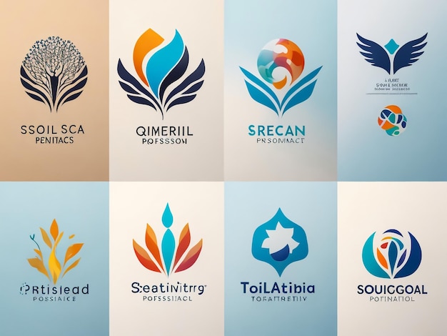 beste logo collectie Geometrische abstracte logo's Icon design