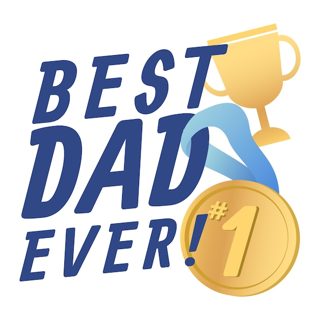 Beste vader ooit png sticker doorzichtige achtergrond
