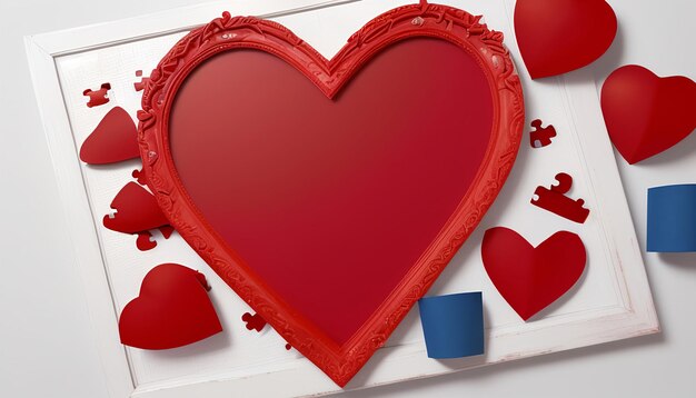 A besutifull red background with a heart flowers and a note paper stop frame animation trending