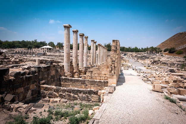 Bet shean ruins in israël