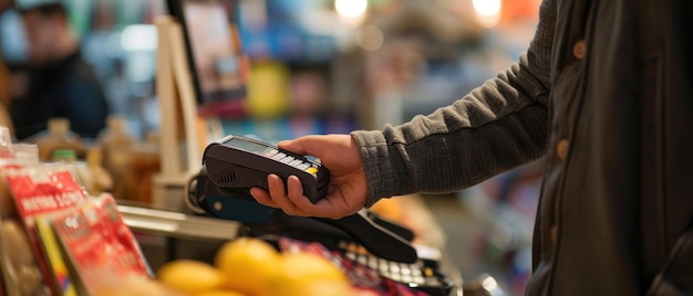 Betaling met behulp van een creditcard via een POS-apparaat