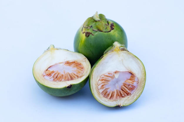 Betel nuts on white background