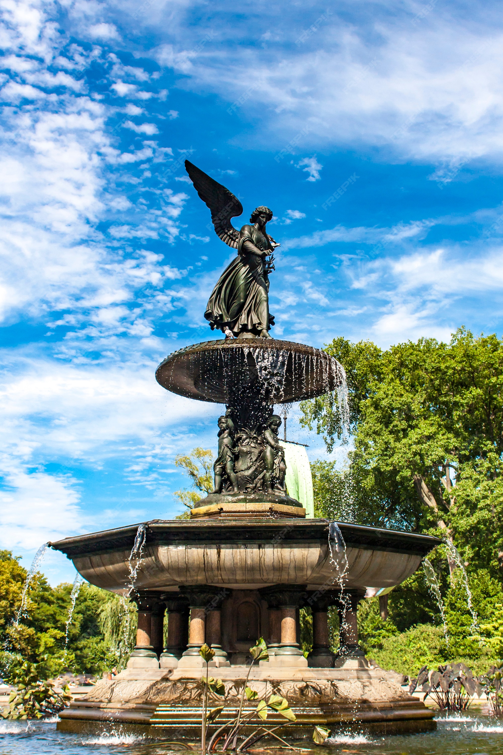 Premium Photo  Bethesda fountain in central park in new york