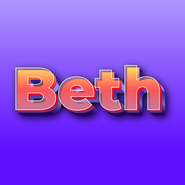 BethText effect JPG gradiënt paarse achtergrondkaartfoto