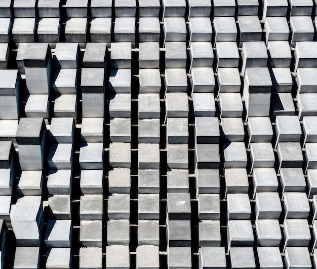 betonblokken modern raam van een stedelijk gebouw