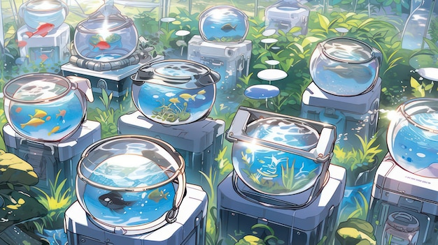 Betoverde aquaria onthullen anime-magie in aquariums