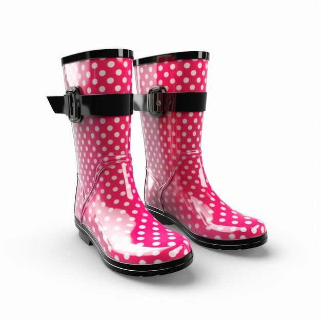 Betsey Johnson-stijl fotorealistische regenlaarzen voor dames