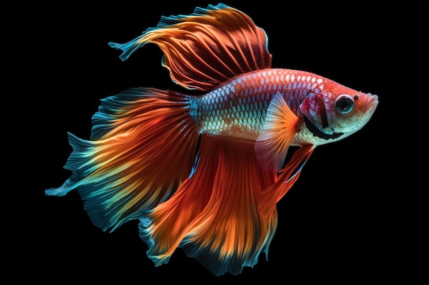 Betta 물고기 아름 다운 다채로운 싸움 샴 물고기