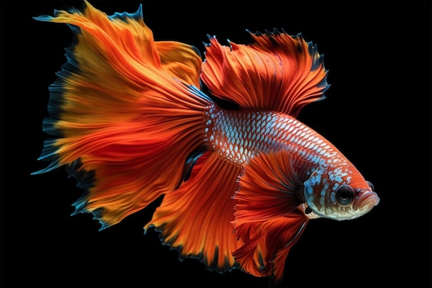 Betta fish Colorful fighting Siamese fish with beautiful